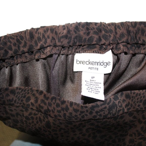 Vintage Breckenridge Leopard Print Skirt (Sz 8P) - Picture 4 of 4